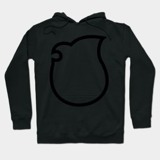 German Heraldic Mouth (black) Hoodie